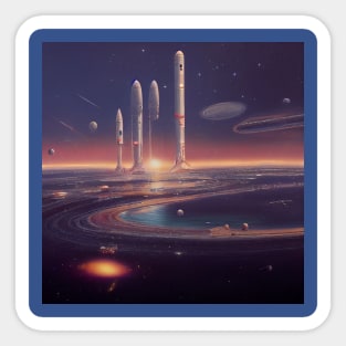 Interplanetary Spaceport Sticker